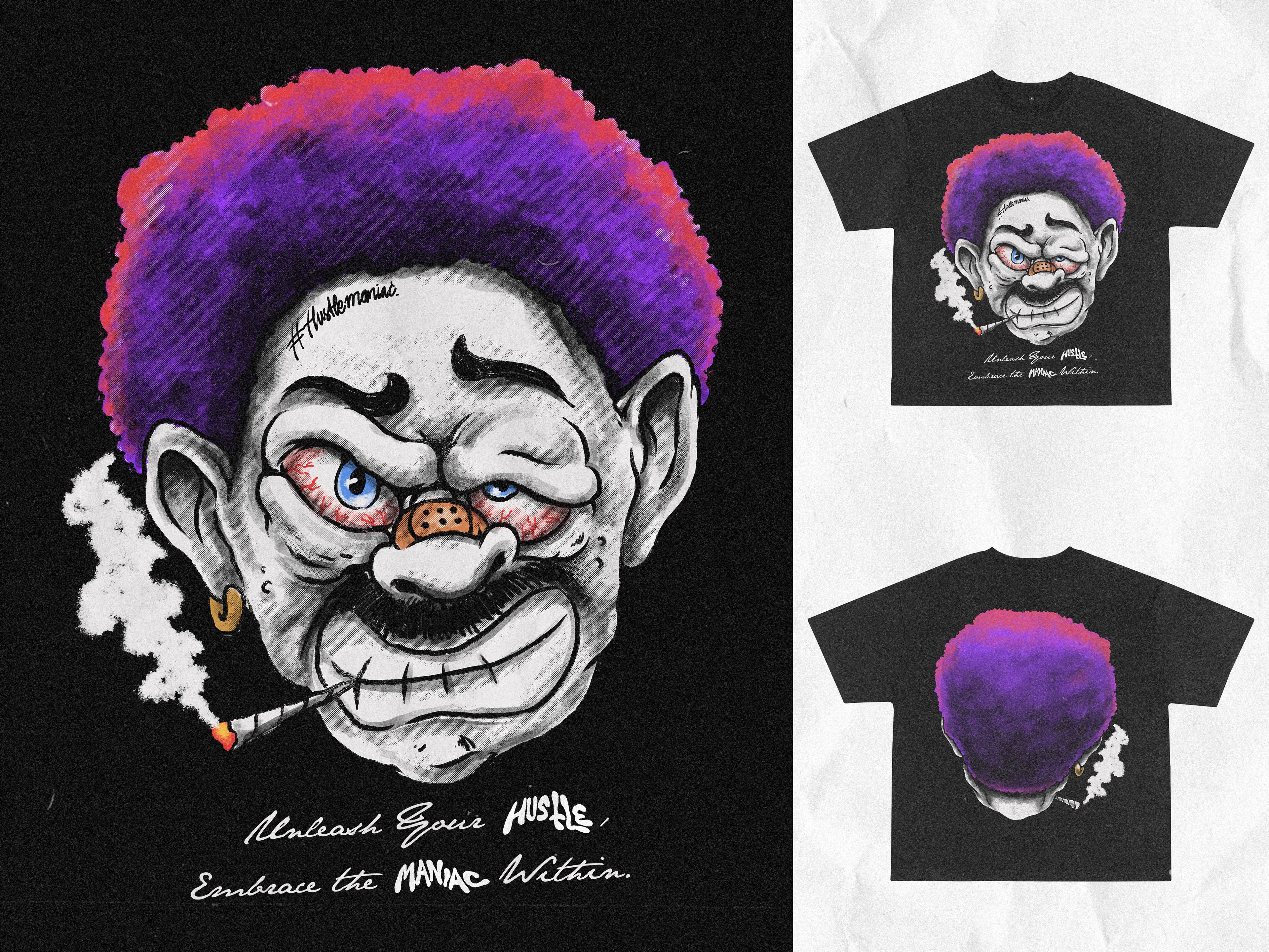 Hustle Maniac summer Tee